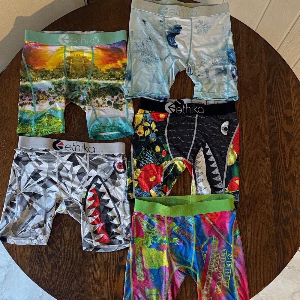 Ethika Kids Boxer Briefs - Multicolor  Set YL ; 5 for $25